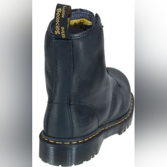 Dr. Martens Safety Toe Heavy Industrial Slip Resistant Boots Shoes Black Pebbled - Picture 2 of 15